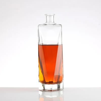 Wholesale 500ml Vodka Glass Bottle Custom Printing Whiskey Spirit Glass Bottle Glass Bottles