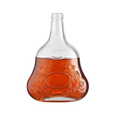 750ml 1000ml 500ml glass bottle vodka brandy whiskey Wine Glass Bottle Burgundy Gin Bottle