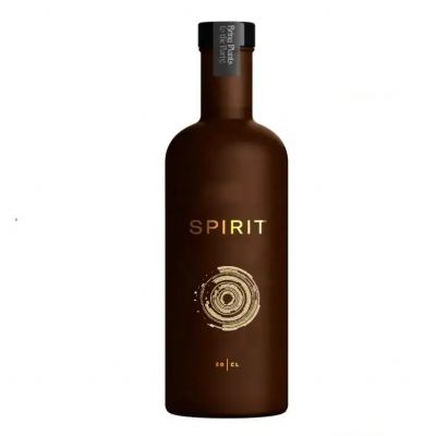 Wholesale Custom 700ml Bottle Empty Frosted Vodka Glass Bottle