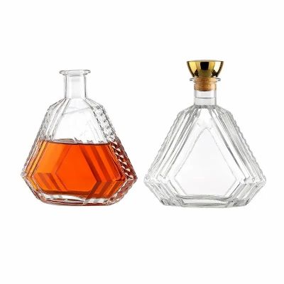 Bartop Clear Matte 500ml 750ml glass bottle for vodka brandy whiskey