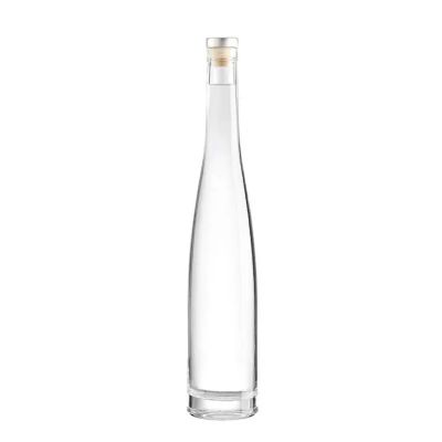 Custom round glass bottles 375ml 500ml 700ml Glass Bottle Wholesale Rum Whiskey Liquor Gin Wine Spirit with cork
