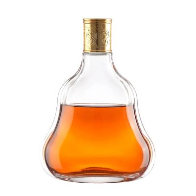 Wholesale of shaped glass wine bottles 500ml 750ml Whisky Tequila Customized with bottle cap
