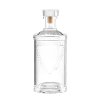 200ml 375ml 500ml 750ml 1000ml Transparent Round Empty Flint Glass Liquor Wine Whisky Vodka Tequila Bottle