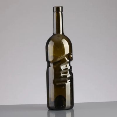 wholesale empty 750ml empty antique green mini small gold confetti ace of spade champagne wine bottle price