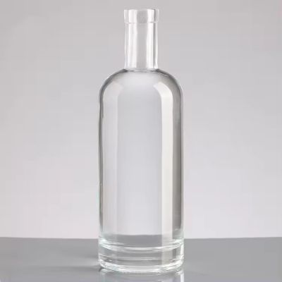 Manufacture Custom 750Ml 700Ml 1L Vodka Brandy Whisky square shape bottles spirit Liquor Super Flint Glass Bottle