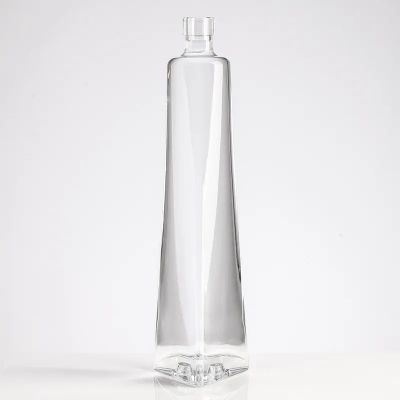 Vodka glass bottle 500ml 700ml screen printing colorful empty vodka bottle