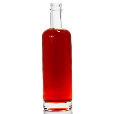 High Quality 500ml round super flint bottle Vodka Whisky liquor glass bottles
