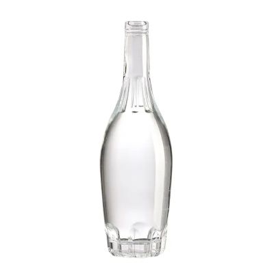 Factory Hot Vodka Brandy Wine Glass Bottles 500ml Spirit Liquor Glass Bottle With Cork