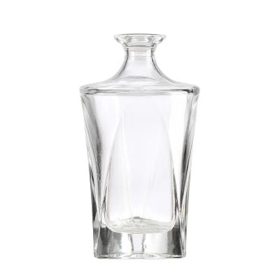 Wholesale prismatic 200ml glass wine bottle clear glass wine bottle with cork