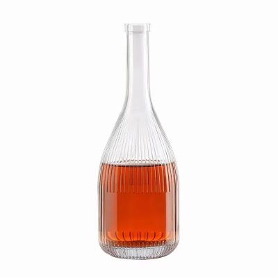 Sealed Empty Clear Matte Black Glass Liquor Bottle For Liquor Rum 500ml 700ml Nordic Gin Whiskey Vodka Liquor Spirit Bottle