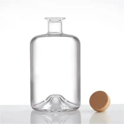 glass bottles manufacture custom 750ml glass bottle for rum vodka liquor gin