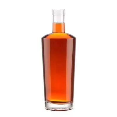 Custom transparent Color Fine Liqueur 50CL Bottle 500ML Liquer Bottle