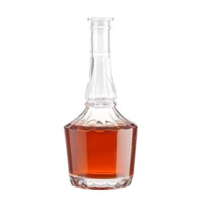 750ml Premium Liquor Whisky Glass Bottle 700ml Custom Glass Spirit Bottles For Vodka Liquor Glass Bottled