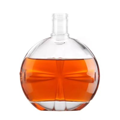 TOP quality stocked high flint 1000ml 750ml 500ml liquor bottles vodka wine glass bottle with caps