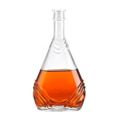 Custom design spirits liquor whisky brandy gin vodka wine 200ml 500ml 750ml glass bottle