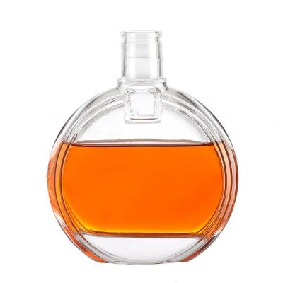 Wholesale wine glass bottle supplier custom high flint liquor brandy XO 750 ml 500 ml glass wine bottle