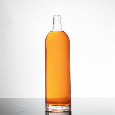 2023 Hot Sale 1000 ml in Stock Clear Glass Bottle Tequila Rum Whisky Vodka Glass Bottle with Lid
