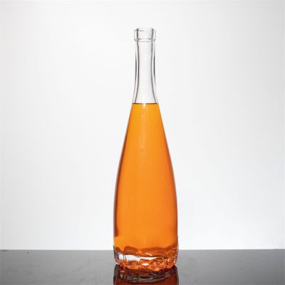 Hot sale 750ml frosted glass bottle 750ml square glass bottle wholesale liquor glass bottle