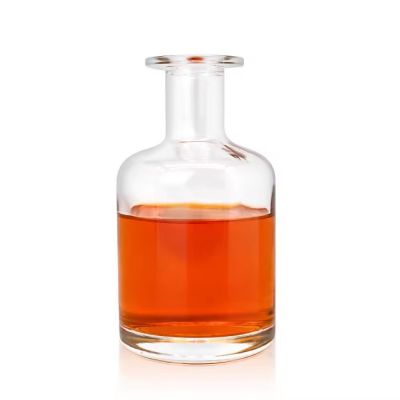 Hot sale Custom 200ml 375ml 500ml 700ml 750ml 1000ml Black oslo glass bottle vodka spirit wine bottle for liquor
