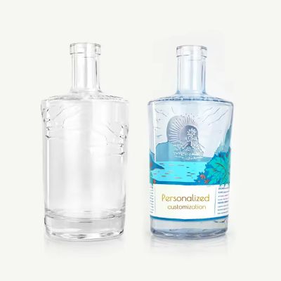 bottle for alcohol 1000ml glass bottles for alcoholic beverages tequila square vodka bottle empty