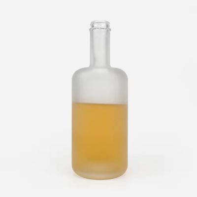 750 ml frosted liquor glass bottle with caps 375ml 500ml 700ml luxury liquor glass bottle spirit liquor glass bottle