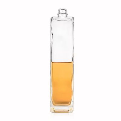 Customized shaped Cork Top Liquor Spirits Rum Vodka Whiskey Tequila Gin Glass Bottles