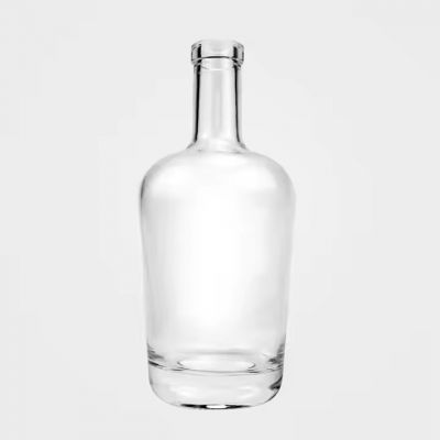 Fancy Clear 500ml 700ml 750ml Spirits Vodka Gin Rum Liquor Whisky Alcoholic Beverage Glass Bottle
