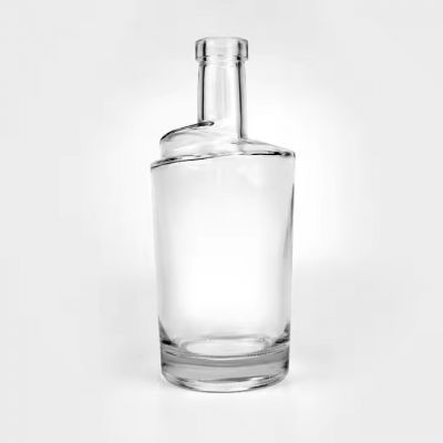 Round bottom liqueur spirits clear white wine empty glass bottles 700ml