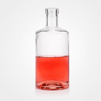 200ml 500ml 700ml 750ml 1000ml Flint Glass Liquor Wine Vodka Tequila Gin Bottle Fancy Liquor Glass Bottle With Sealed Cork Lid