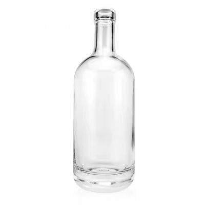 Wholesale 700ml Round Gin Vodka Glass Liquor Bottles 70cl Empty Whiskey Glass Spirit Bottle