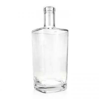 700ml Square Glass Liquor Bottle 70cl Vodka Whiskey Tequila Rum Custom Logo Bottle