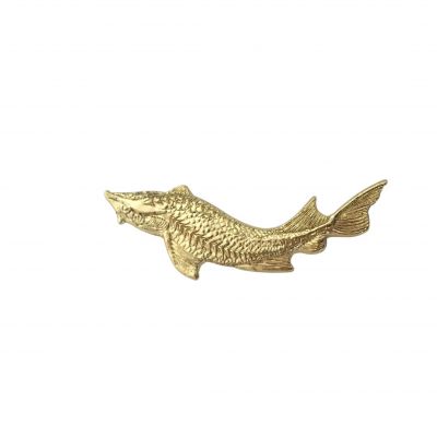 Classic high market class fish shape metal vodka GIN Tequila rum bottle sticker label with double-sided adhesive