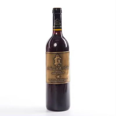 Customized High Quality Private Label Wine Bottles 3d Embossed Aluminum Red Wine Bottle Label With Adhesive