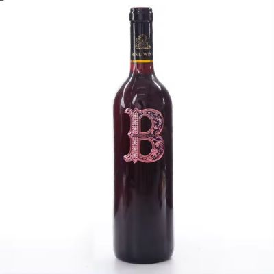 Custom Wholesale Aluminium Material Christmas Wine Bottle Label Stickers