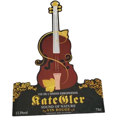 Factory Custom Wine Label Asset Metal sticker Aluminum Nameplate With Unique Design