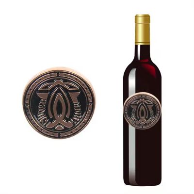Hot Sale Factory Wholesale High Quality Customized high-end red wine metal wine label Personalization