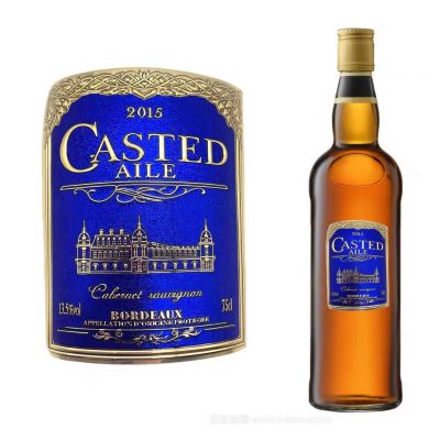 manufacture brand wine whisky bottle logo label custom johnny walker whisky