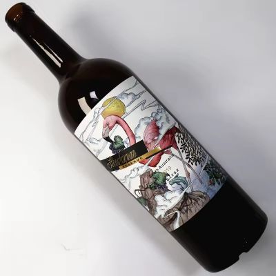 Luxury Glossy Wine Label Foil Stamping Personalized Red Wine Sticky Labels