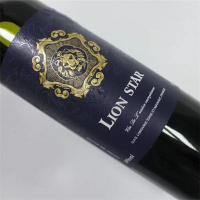 Manufacturer customized exquisite Fine wine label printing customized various wine packaging and printing suppliers