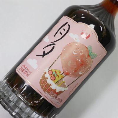 Custom Waterproof Wine Bottle Label Sticker Roll Pp Bopp Synthetic Paper Bottle Label Product Sticker Drink Label