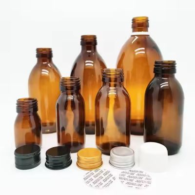 Pp28 Amber Glass Bottles Amber Maple Syrup Glass Bottles