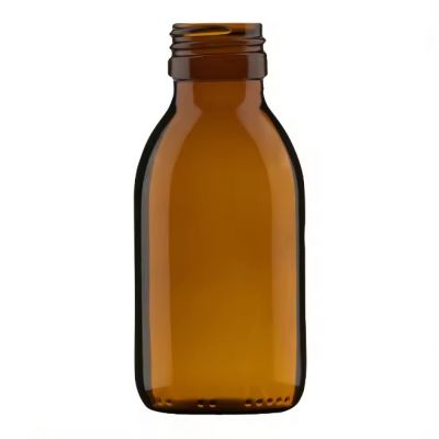 35ml 60ml 100ml 125ml 150ml 200ml Amber Bottles,Amber Syrup Glass Bottle With Plastic Cover