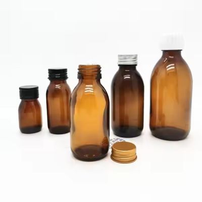Factory Outlet-amber/clear 30ml/60ml/100ml/200ml Syrup Glass Bottle