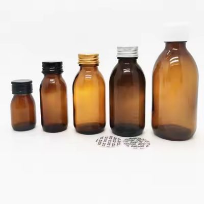 Pharmaceutical Bottle 30ml 60ml 100ml Oral Syrup Glass Bottle Amber Bottle