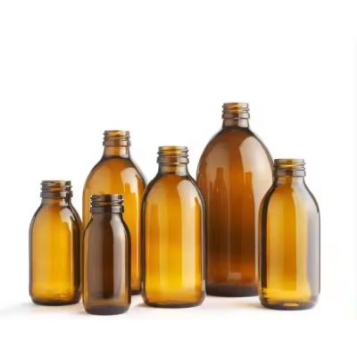 Amber And Clear 100ml Oral Liquid Syrup Glass Bottle