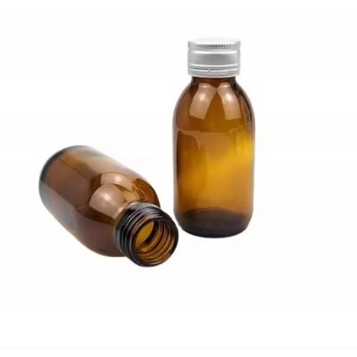 Wholesale High Quality Amber Pharmaceutical Empty Bottles Cough Syrup Bottle With Tamper Proof Cap