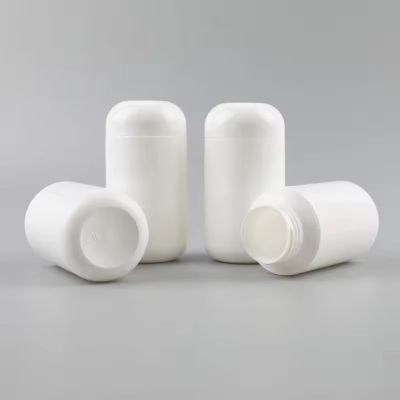 Food Grade Jar 75cc 125cc 150cc 200cc 500cc White HDPE Plastic Medical Bottle With Screw Cap