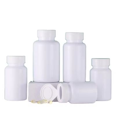 Hotsale 100ml 150cc PET HDPE Empty White Solid Medicine Container Pill Plastic Bottles for Capsules Vitamins Powder Packaging