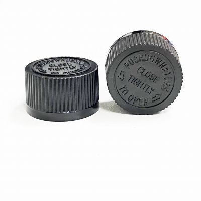 Custom Color Child resistant lids 28mm 410 CRC caps Plastic Caps Childproof closure top PP plastic Bottle screw cap