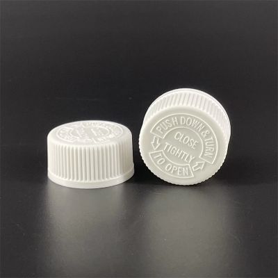 Customized Color Child resistant lids 28mm 400 CR caps Plastic Caps Childproof closure top PP plastic Bottle screw cap